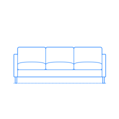 Furniture Couches Sofas Goodland Sofa Sketch Style Svg Vector, Free Vectors File